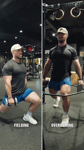 STNDRD on Instagram: "Read below to learn the difference ⬇️ Training isn’t just about moving weight. It’s about how you create and control force. Isometrics highlight this by building strength without movement. There are two main types: - Yielding isometrics: resisting a load against gravity. For example, pausing at the mid-range of a squat. This builds stability, joint integrity, and resilience against injury. - Overcoming isometrics: applying force against an immovable object. For example, pre