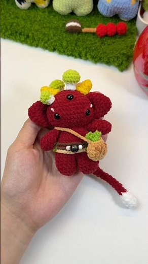 This little crochet baby forest monster completely stole my heart 🥹💚 #crochet #pattern