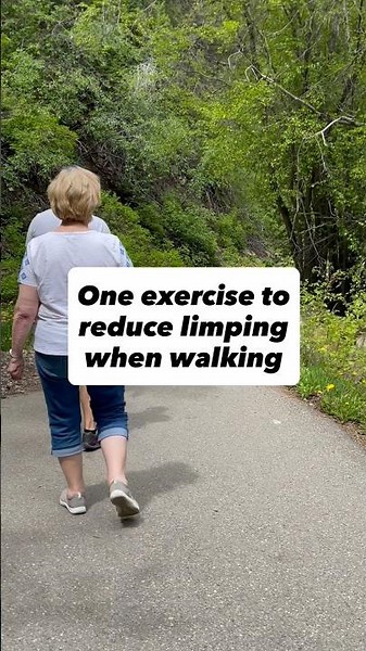 One exercise to reduce limping when walking
