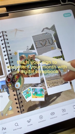 aesthetic july recap: digital scrapbook 🏖️