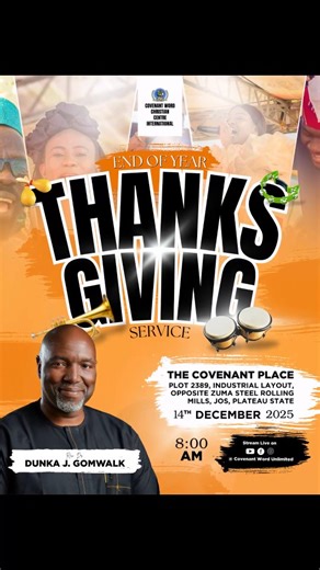 Covenant Word Unlimited on Instagram: "Gratitude unlocked 🔓 Praise activated🚦 Thanksgiving Service loading… 😆💃🔥 #cwcci #covenantwordunlimited #dunkagomwalk #covenantword"