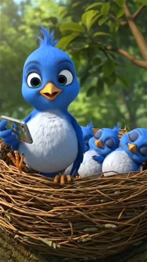 welcome to my vlog little blue bird eating worms today