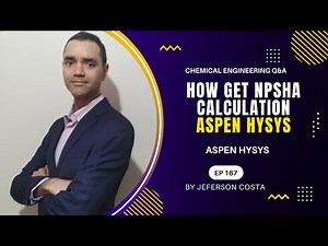 NPSHa CALCULATION ON ASPEN HYSYS | HOW TO DO NPSHa CALCULATION FOR CHEMICAL PROCESS ENGINEERS