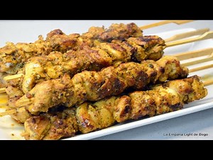 Homemade Moorish Kebabs. Easy recipe for chicken skewers with spices of your choice. Marinating t...