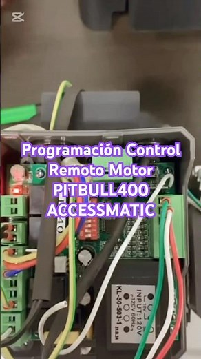 Cómo programar el Control Remoto en motor Pitbull 400 Accessmatic #tutorial #accessmatic