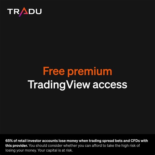71K views | Get a free TradingView premium plan and seamlessly integrated charting—all in one place. 65% of retail CFD accounts lose money. Your capital is at risk. | Tradu | Facebook
