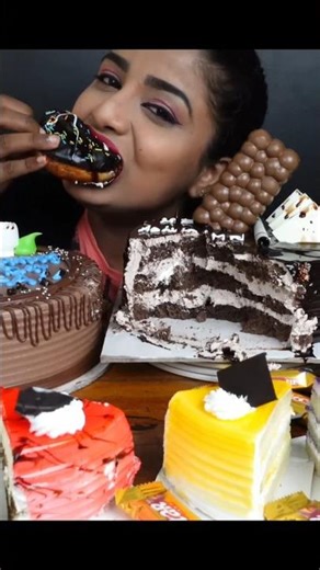 ASMR: Eating Cake chocolate Nutella eating challenge 😍😋 dairy milk eating Mukbang