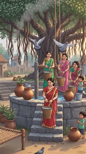 1990s Indian Village Memories 🥹✨ | Old Village Life Cartoon | Nostalgic India #shorts