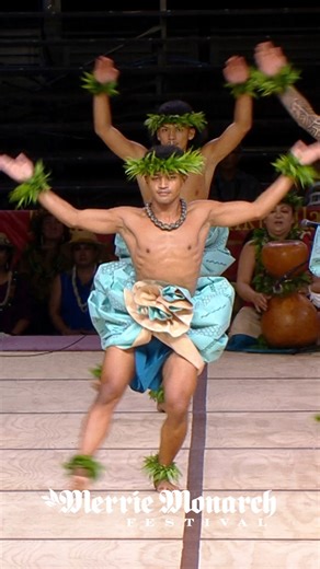 Hālau Ka Liko Pua O Kalaniākea • Kumu Kapua Dalire-Moe Heʻeʻia, Oʻahu (Kāne) “Eia Lā O Manu-o-Kaʻae” Manu-o-Kaʻae is a mermaid who swims and enjoys the sea near Moku Manu on the Mōkapu shore of Heʻeʻia, Oʻahu. The mele was written by Kumu Hula Frank Kawaikapuokalani Hewitt whose lyrics praise Manu-o- Kaʻae’s grace and skillful diving in the ocean on the windward side. “Beautiful to behold, the woman diving in the sea, turning here and there...” WATCH LIVE: https://www.merriemonarch.com/2025