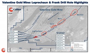 Calibre’s Ore Control Drilling Intersects High-Grade Gold Outside of Reported Mineral Reserves Adding Additional Tonnes at Valentine Gold Mine, Canada; Results Outside Mineral Reserves Include 46.53 g/t Gold Over 5.3m and 17.16 g/T Gold Over 7.0m