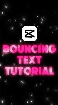 Capcut | bouncing text tutorial | 💀🔥#tutorial #edit