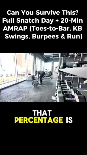 Can You Survive This? Full Snatch Day + 20-Min AMRAP (Toes-to-Bar, KB Swings, Burpees & Run)
