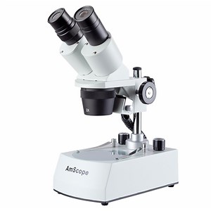 Microscopio Estéreo Binocular con luz LED AmScope / 20x - 40x ²⁶