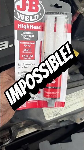 Radiator leak repair with JB Weld #diy #mechanic #tools