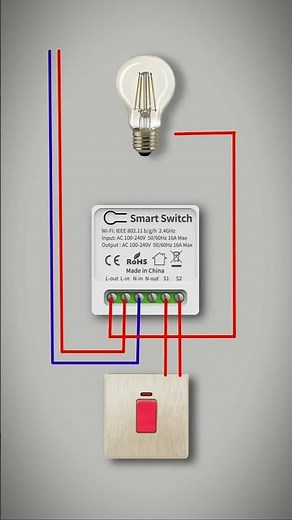 Wifi smart switch wiring diagram #electronic #smartgadgets #wifiswitch
