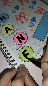 752K views · 6.4K reactions | Personalized Front Page Idea Follow for more / Like and share #frontpage #coverpage #personalized #notebook #notes #design #drawing #art #lettering #calligraphy #name #namelettering #brushpenart #reelstrending #reelsfbシ #reels #fypシ゚ | Sophie Arts And Crafts | Facebook