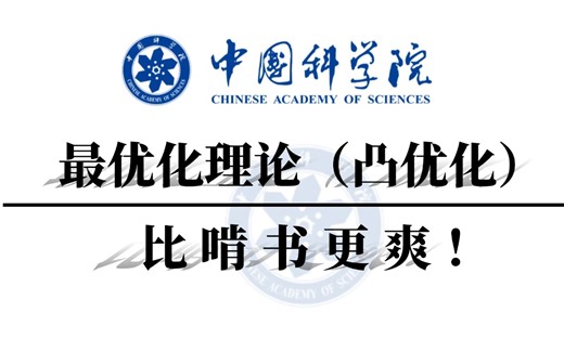 完整版【最优化理论算法】不愧是中科大教授，居然3小时教会了我四年没学会的优化理论算法！（人工智能、深度学习、机器学习、神经网络）