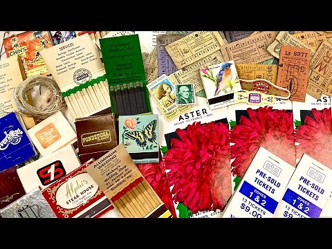 紙もの♡大好きなマッチを購入✨ブックマッチ＆くしゃくしゃのチケット＆チケット束＆シードパケットも少し♡購入品紹介（海外ヴィンテージ）