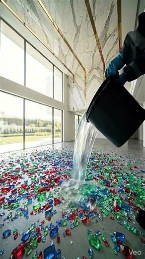 Radiant Gemstone epoxy flooring on Luxury Living room✨✨ #shorts #diy #epoxy #epoxyfloor #luxury