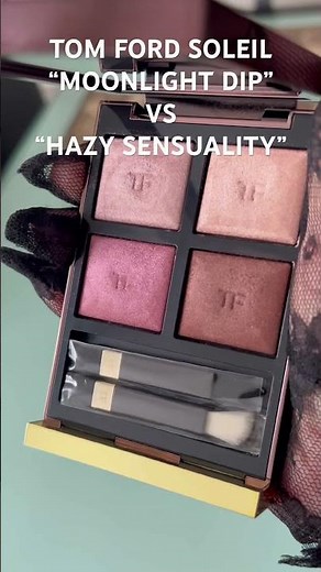 Tom Ford Soleil: New “Moonlight Dip Eye Quad vs Hazy Sensuality” Swatches #tomford #beauty #luxury
