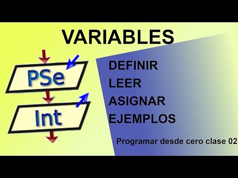 PSeInt I Variables Definir, Leer, Asignar, Ejemplos I Programar Desde Cero clase 02