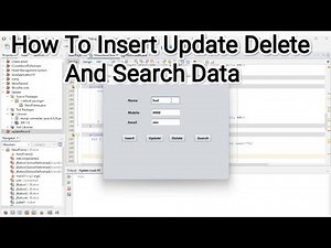 Java And MySQL - How To Insert Update Delete And Search Data [ With Source Code ]