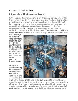 Decoder in Engineering - Reading Passage and x 10 Questions