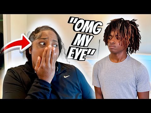 PAPA E Gave Me A "BLACK EYE" PRANK On MIKE & MIKAYLA *BAD IDEA*