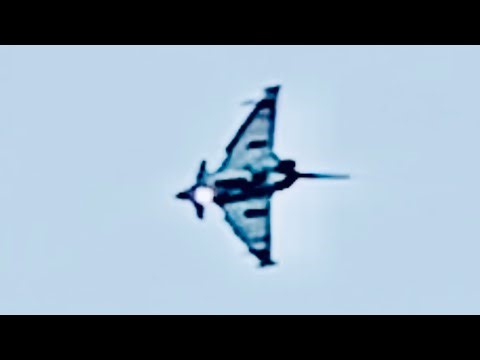 Blue Note Sound RAF Eurofighter Typhoon Aerodynamic Sound. Southport Airshow