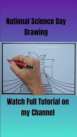 National Science Day Poster Drawing | Science Day Drawing | How to Draw National Science Day Poster