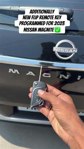 Hanging remote to New Flip Key Programmed for 2023 Nissan Magnite | We Do All types of Car keys|