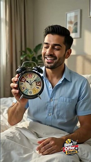 Vintage Twin Bell Alarm Clock | Retro Table Clock for Bedroom & Home Decor