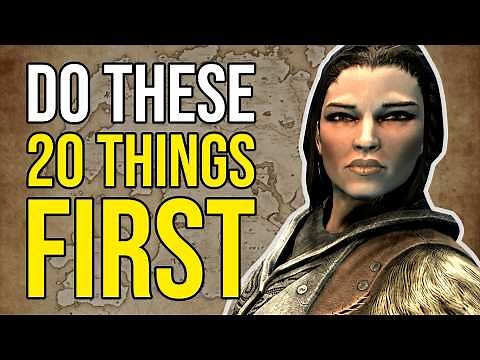 20 Essential Things You NEED To Do First in Skyrim