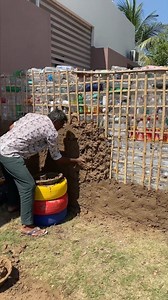 Plastic bottle wall making - Recycle wall - cheap #plasticbottle #wall | Wow Decoration