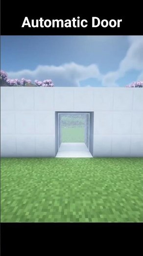 Easy Automatic Door 👁️🚪| Minecraft #mctutorial #minecraftshorts #minecraftbuilding
