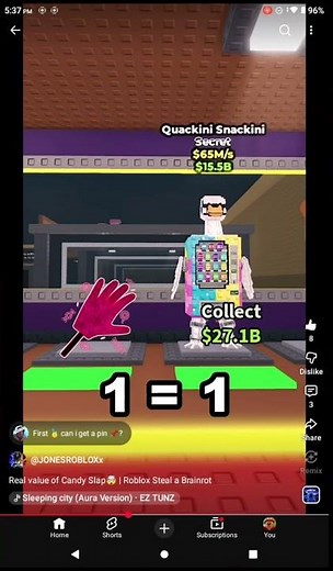 the real value of candy slap