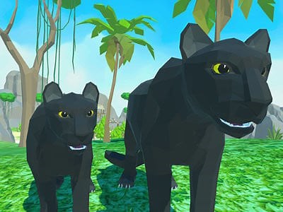 Panther Family Simulator 3D 🕹️ Online Game | Gameflare.com