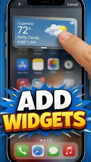 How to Add Widgets to iPhone Home Screen