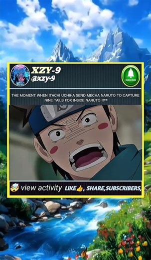 **THE MOMENT WHEN ITACHI UCHIHA SEND MECHA NARUTO TO CAPTURE NINE TAILS FOX INSIDE NARUTO !!**