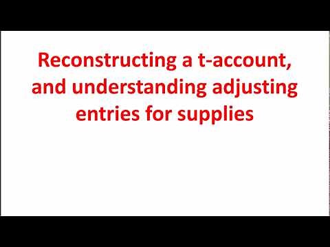 Reconstructing t-accounts