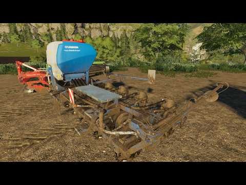 El Fiatagri 180-90 dándolo todo en la siembra - Farming Simulator 19 Gameplay