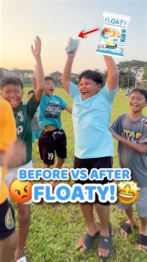 BEFORE VS AFTER FLOATY!🤩 #snackgambarkucing #floatysnack #snackterserah #indomaret