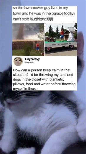 How can a person keep calm in that situation