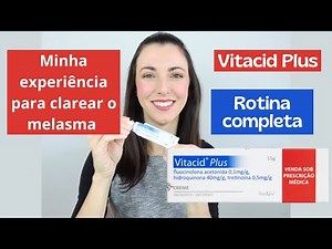 VITACID PLUS - Minha experiência para TRATAR MELASMA