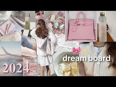 HOW TO MAKE A 2024 VISION BOARD! how to make 2024 your best year yet🤍