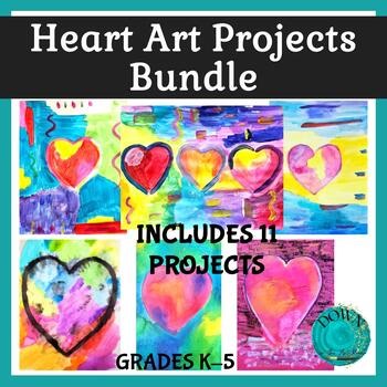 Heart Art Projects Inspired by Artists Valentine's Day Art Lesson