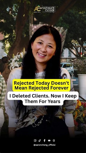 #904: She used to hit delete the moment a client said no. Now? She keeps them in her database for years. The shift happened inside Aaron's 4-Week Fast Track. Before the program, her approach was simple. No interest? Gone. Delete contact. Move on. Next prospect. But I showed her something different. A system where rejected clients become future goldmines. Now she comes back with different angles. Different offers. Different timing. She's patient. Strategic. Relentless. Because the system taught h
