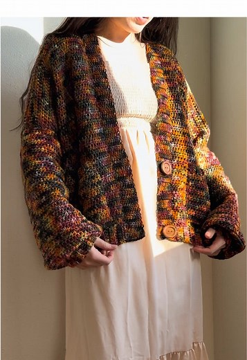Autumn Drive: Cozy Oversized Cardigan in Soft Merino Wool