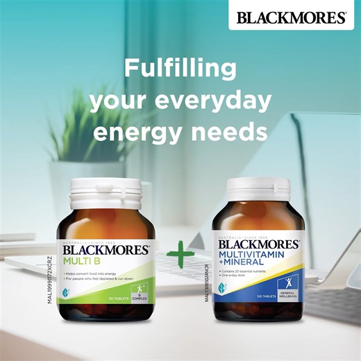🪫 Battery running low? Recharge while you're on the go 🔋 Meet the Dynamic Duo: Multi B ⚡https://www.blackmores.com.my/products/multi-b Multivitmains Mineral ⚡ https://www.blackmores.com.my/products/multivitamin-plus-mineral | Blackmores Malaysia