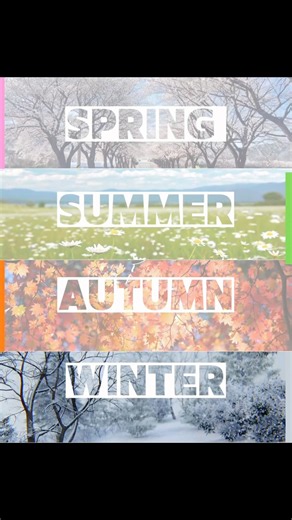 I opened Canva and turned the four seasons into one little animation. #canva #canvaanimation #hacks